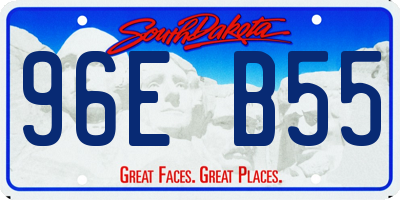 SD license plate 96EB55