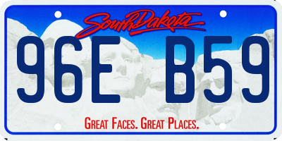 SD license plate 96EB59