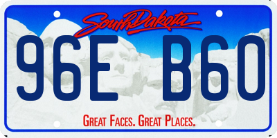 SD license plate 96EB60