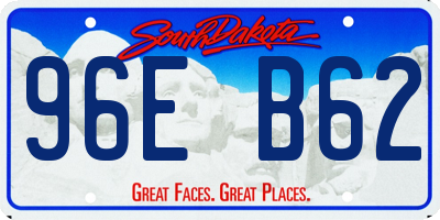 SD license plate 96EB62