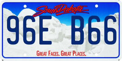 SD license plate 96EB66