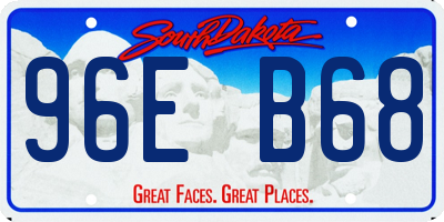 SD license plate 96EB68