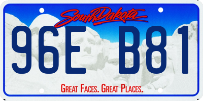 SD license plate 96EB81