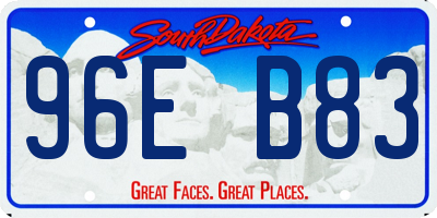 SD license plate 96EB83