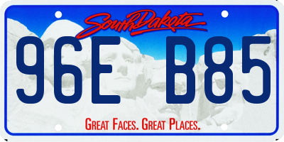 SD license plate 96EB85