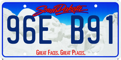 SD license plate 96EB91
