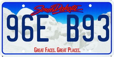 SD license plate 96EB93