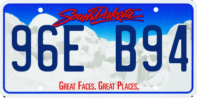 SD license plate 96EB94