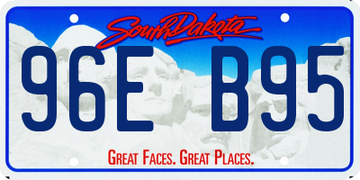 SD license plate 96EB95