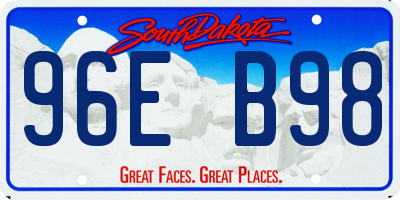SD license plate 96EB98