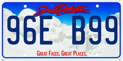 SD license plate 96EB99