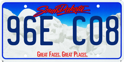SD license plate 96EC08