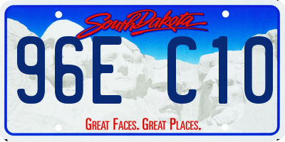 SD license plate 96EC10
