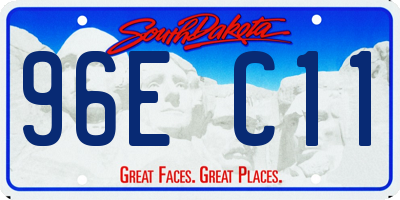 SD license plate 96EC11