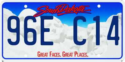 SD license plate 96EC14