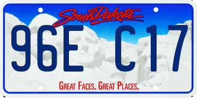 SD license plate 96EC17