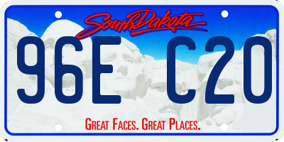 SD license plate 96EC20