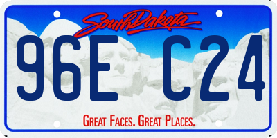 SD license plate 96EC24