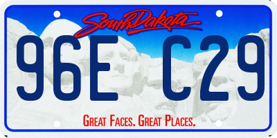 SD license plate 96EC29