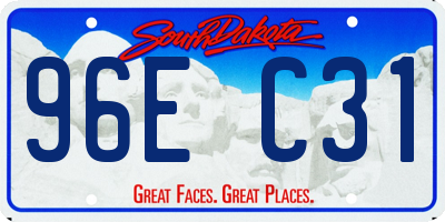 SD license plate 96EC31