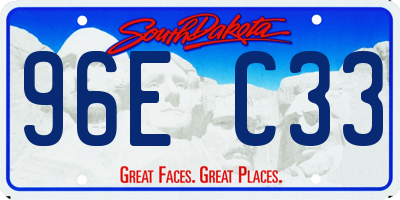 SD license plate 96EC33
