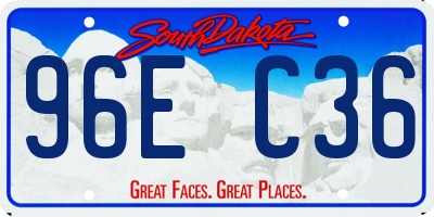 SD license plate 96EC36