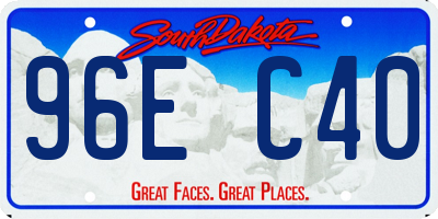 SD license plate 96EC40