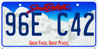 SD license plate 96EC42