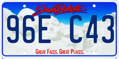 SD license plate 96EC43