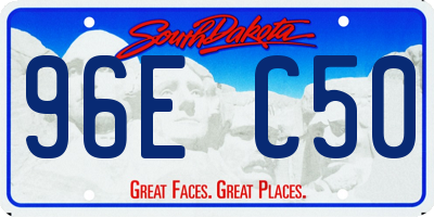 SD license plate 96EC50