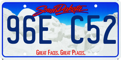 SD license plate 96EC52