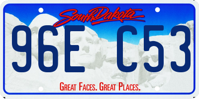 SD license plate 96EC53