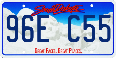 SD license plate 96EC55