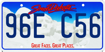 SD license plate 96EC56