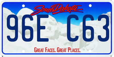 SD license plate 96EC63