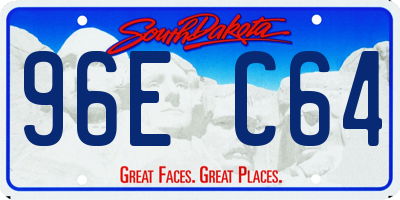 SD license plate 96EC64