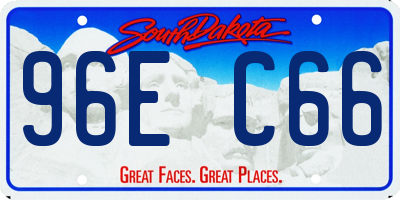 SD license plate 96EC66