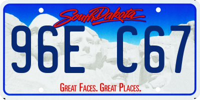 SD license plate 96EC67