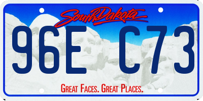 SD license plate 96EC73