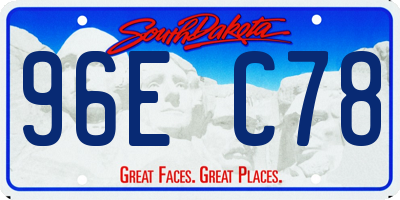 SD license plate 96EC78