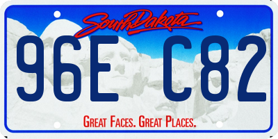 SD license plate 96EC82