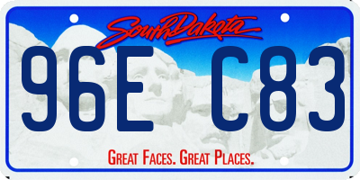 SD license plate 96EC83