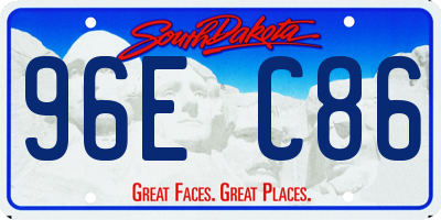 SD license plate 96EC86