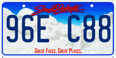 SD license plate 96EC88