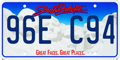 SD license plate 96EC94