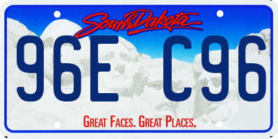 SD license plate 96EC96