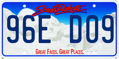SD license plate 96ED09