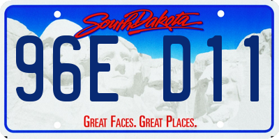 SD license plate 96ED11