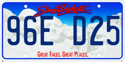 SD license plate 96ED25