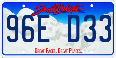 SD license plate 96ED33